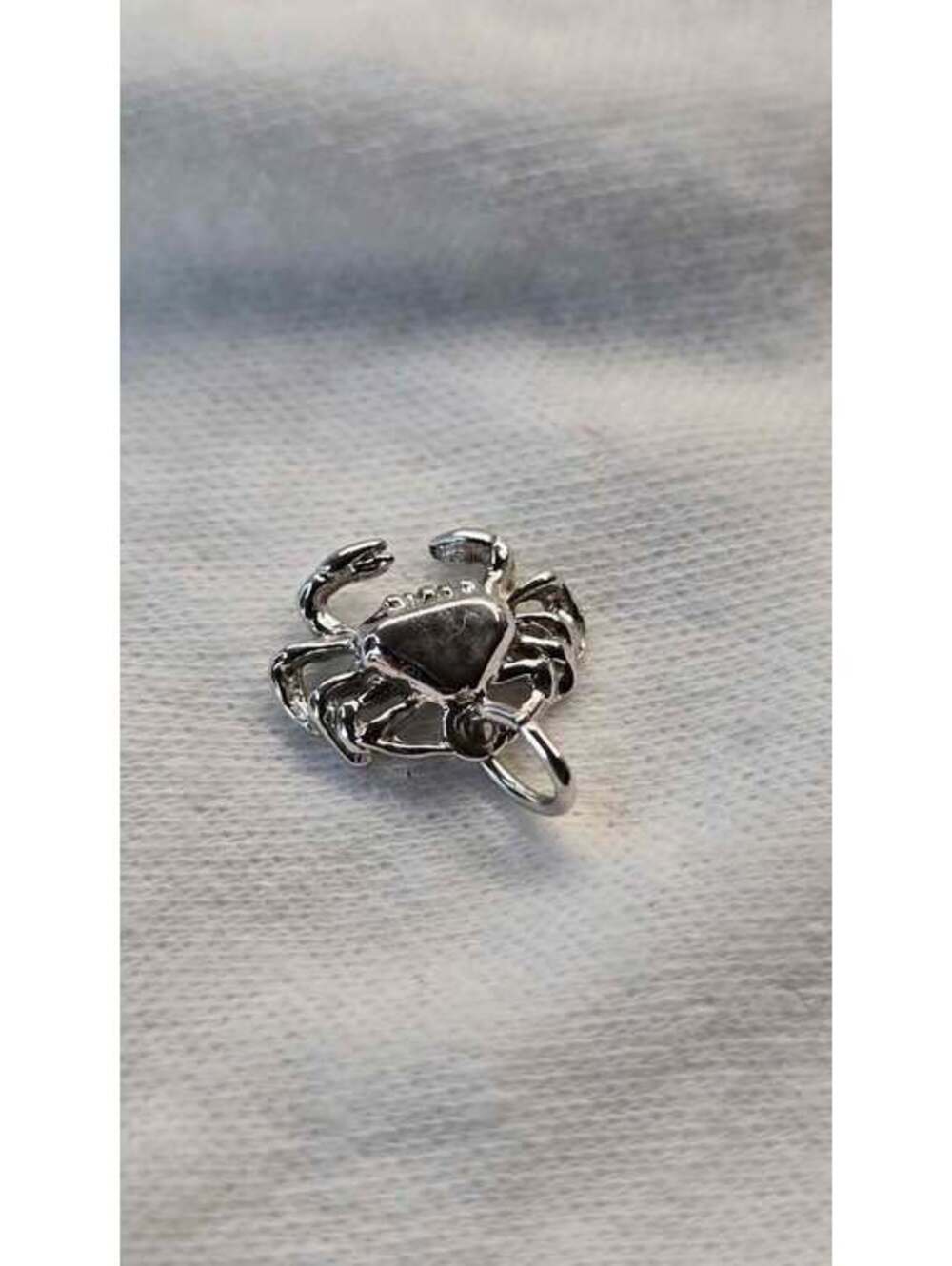 Vintage Sterling Silver Crab Charm Pendant – Zodiac Cancer Jewelry